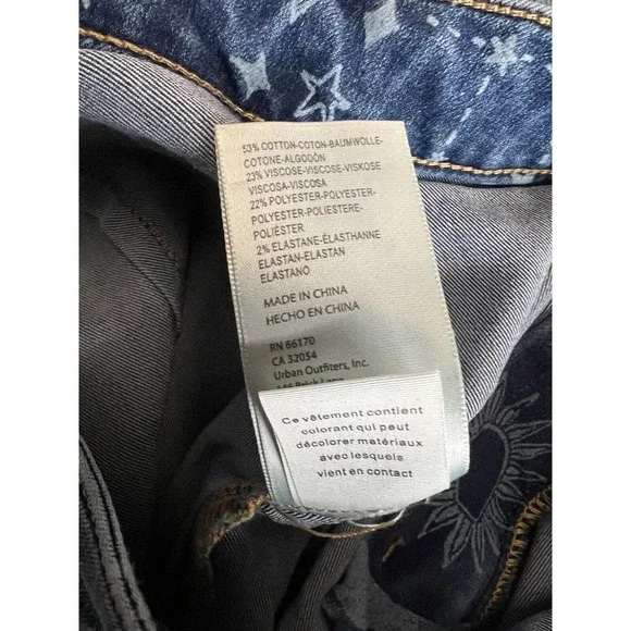 Free People Just Float On Printed Flare High Rise Jeans - Picture 8 of 9